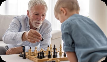 Healthy senior adult maintaining memory and cognitive wellness