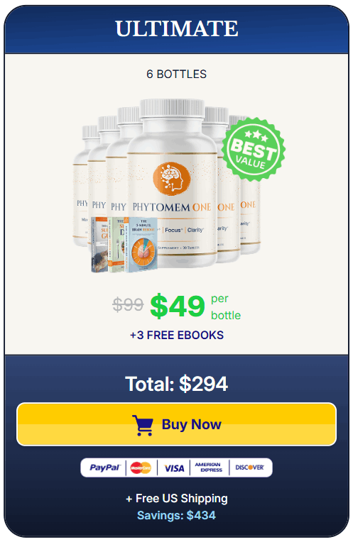 PhytoMem One ultimate package 6-bottle supply